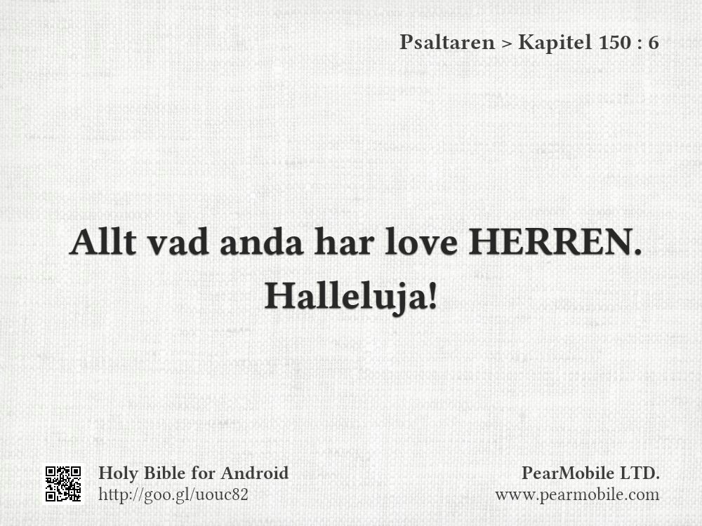Psaltaren, Kapitel 150:6